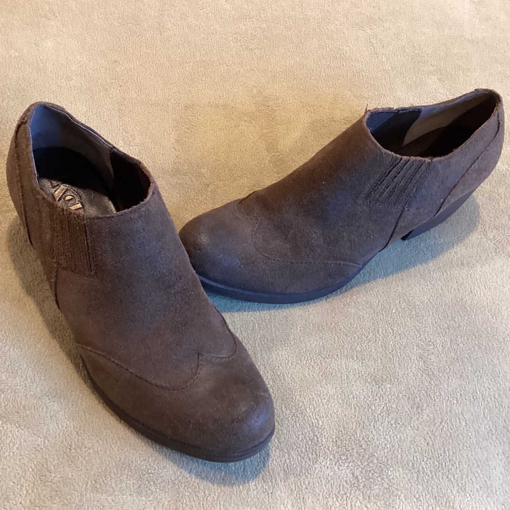 Korks by‎ Kork Ease Brown Hadley Wingtip Ankle Boot, US Size 9, EU 40.5, UK 7